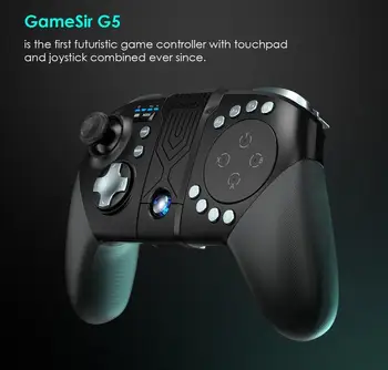 

GameSir G5 Gamepad Android with Trackpad and Customizable Buttons Moba FPS RoS Bluetooth Wireless Game Controller For Phones