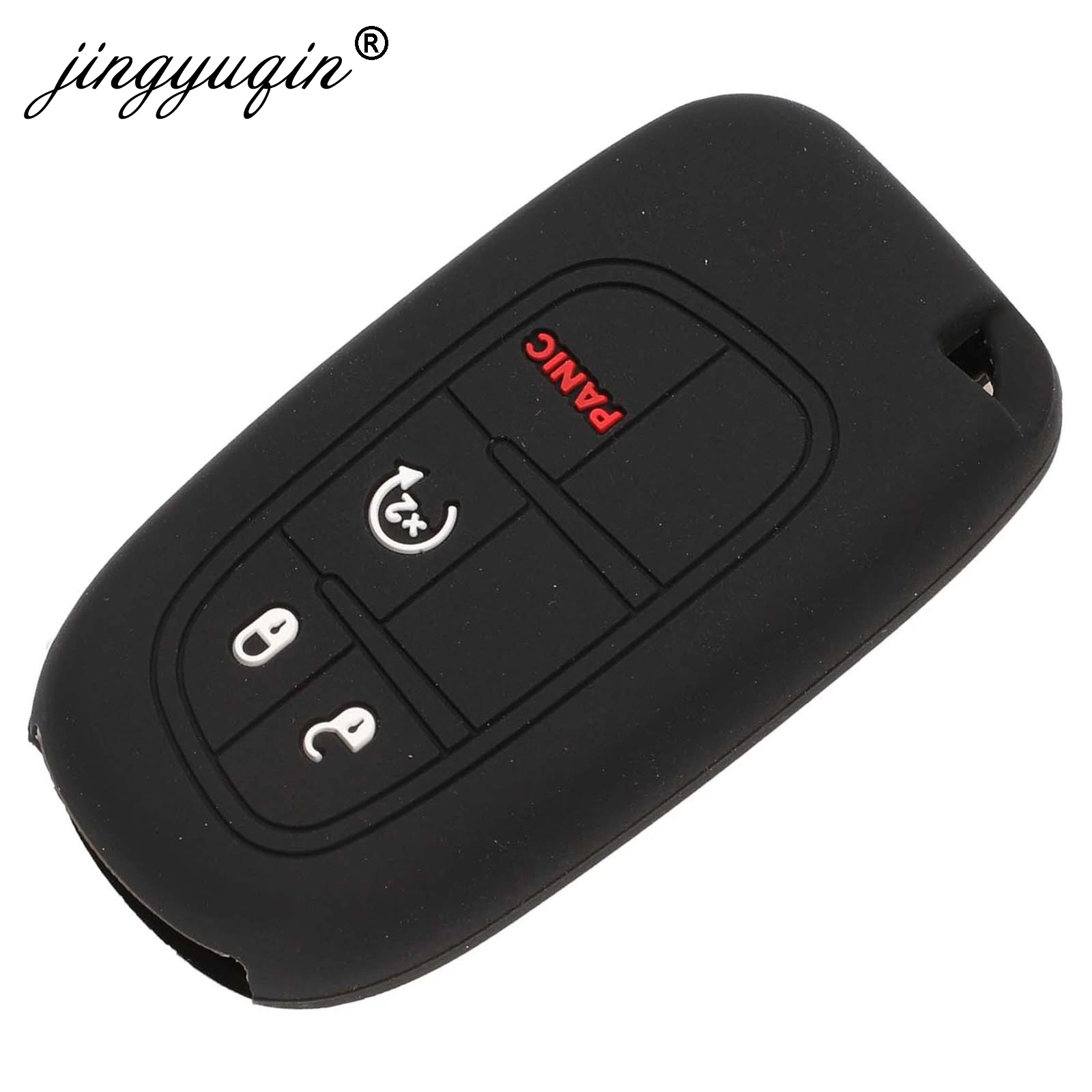 Jingyuqin 30x умный чехол для ключей, силиконовый чехол для Jeep grand cherokee и renegade Compass Dodge charger challenger, chrysler Fiat