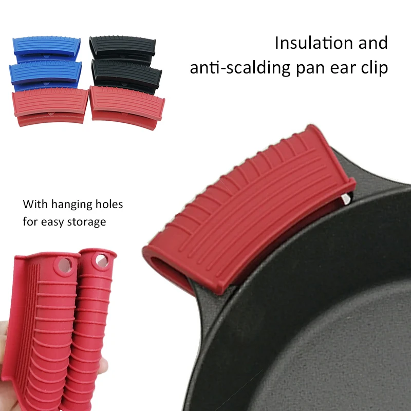 Guantes anticalientes de silicona para Cocina, accesorios multicolores para cocinar, para horno, cazuela, soporte para olla
