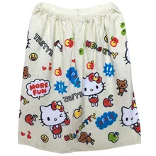 Детская банная юбка с принтом, бархатное мягкое Впитывающее пляжное полотенце Huanyi из чистого хлопка, купальное полотенце длиной 60 см