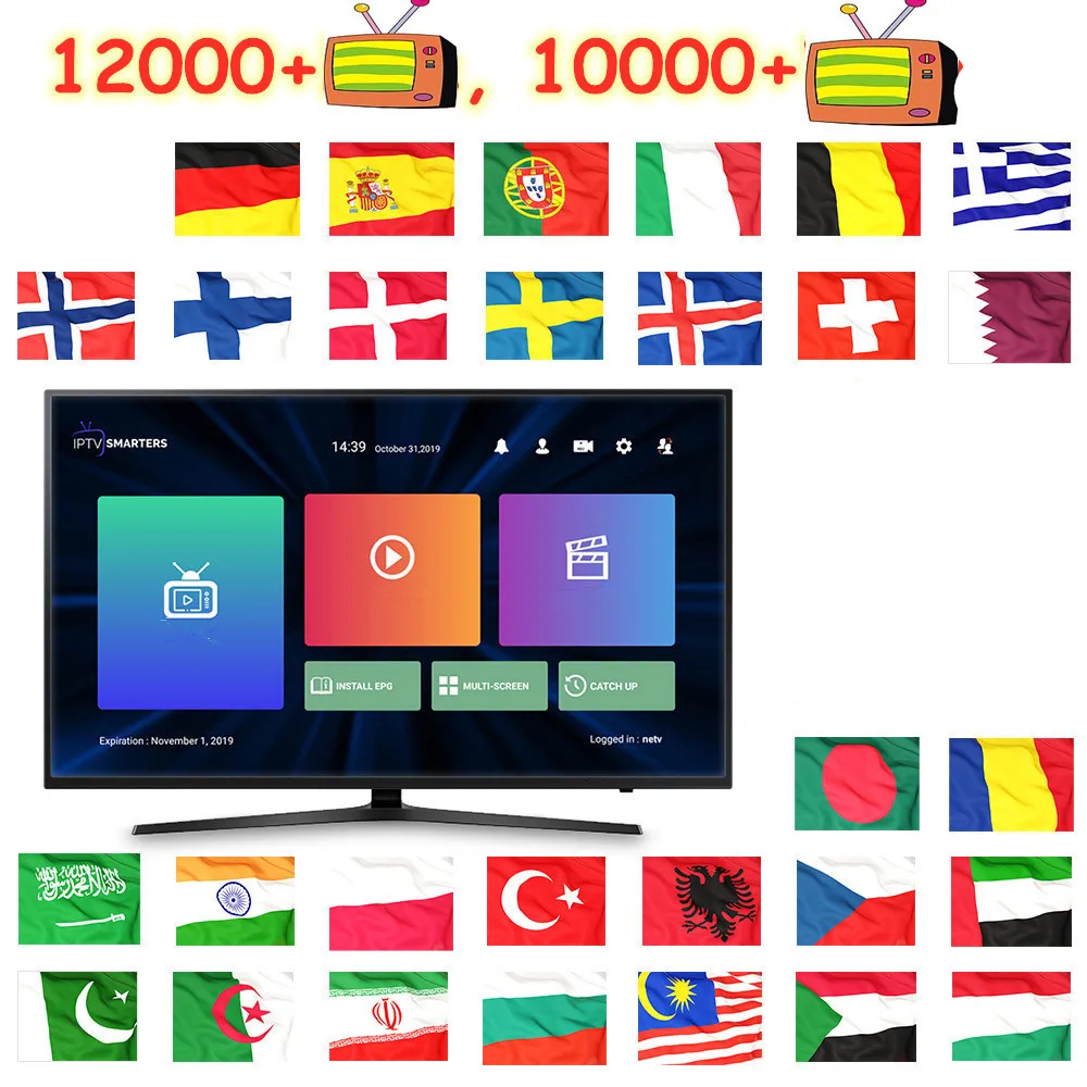 

World IPTV Sweden Spain Czech Greek Portugal M3U List Smart IPTV Germany Poland Dutch IPTV Belgium Canada USA No APP Included