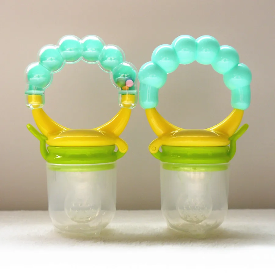 Безопасные Детские принадлежности для кормления зубное кольцо для сосков Детские пустышки Прорезыватели для зубов Новые Детские Прорезыватели для зубов Ниблер для кормления питатель - Цвет: Nipple Green ring L