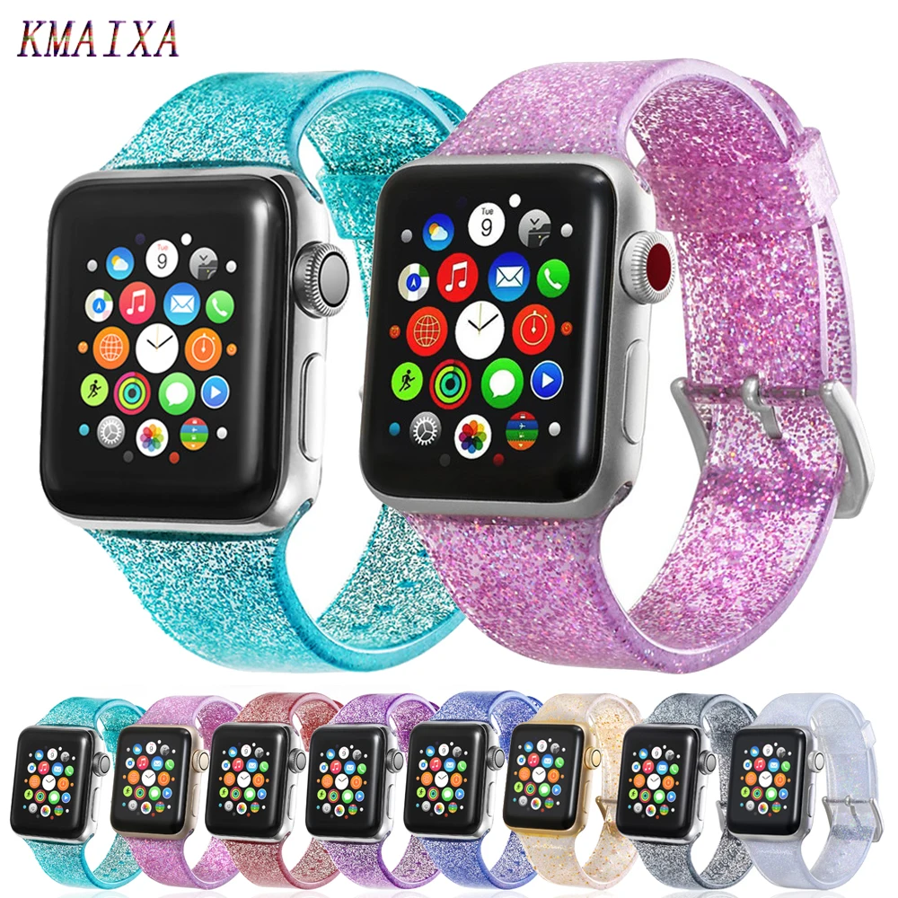 

Ремешок силиконовый для Apple Watch band 40 мм 44 мм 45 мм 41 мм iWatch 38 42 мм