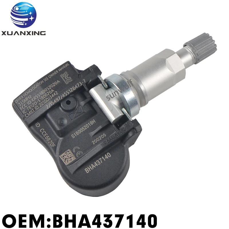BHA437140 датчик давления в шинах Система мониторинга 315 МГц TPMS для Mazda RX8 CX7 CX9 MX5 S180052055A