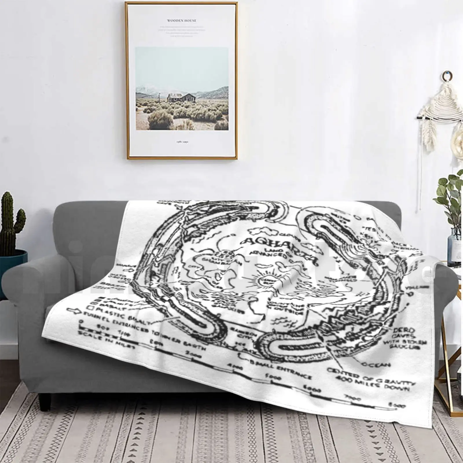 Agharta Coperta Moda Personalizzata Hollow Earth Agharta Underworld Secret