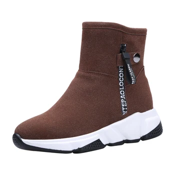 

Plus velvet thick snow boots women 2019 new waterproof non-slip short tube cotton shoes thick bottom winter