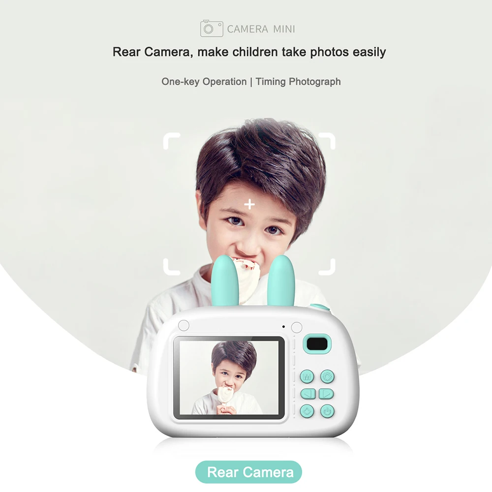 Portable Mini 1080P Camera Kids Digital Cameras for Children Baby Video Large Screen Camcorders For Birthday Christmas Gift Toys