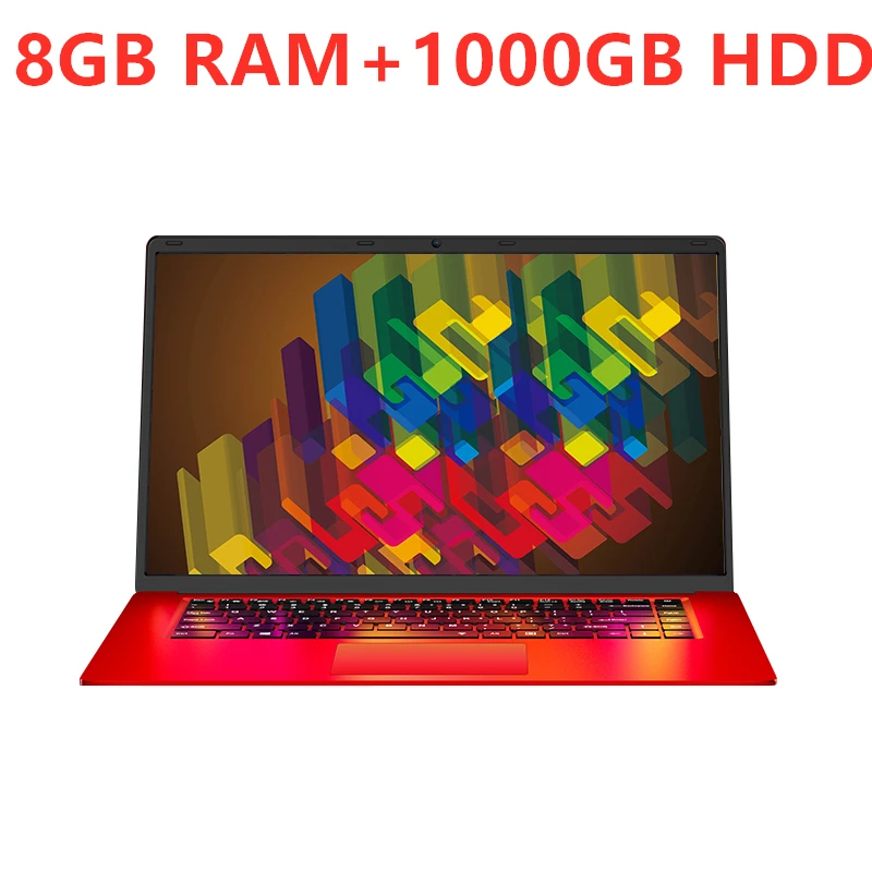 Ноутбук 15,6 дюймов 8G Оперативная память+ 1000/2 ТБ HDD Intel 4 ядра Процессор 1920X1080P Full HD клавиатура с подсветкой для дома, офиса, школы Тетрадь компьютер - Цвет: 3-(8G 1000GB HDD)