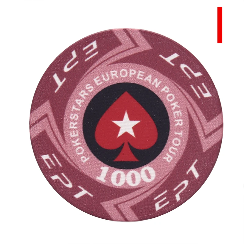 I Ipcs Керамический чип монета EPT покер чип игровой реквизит - Цвет: I