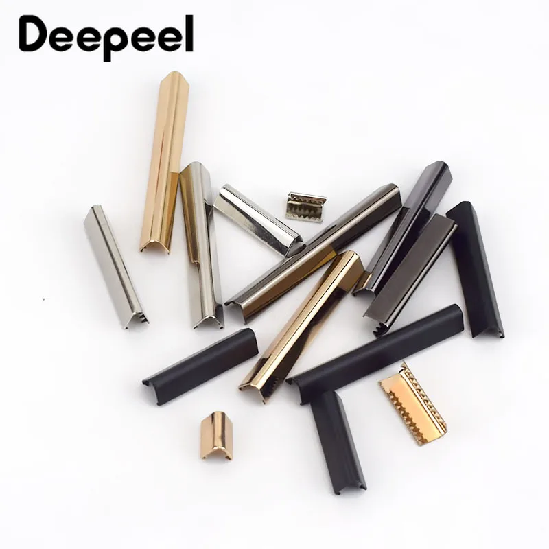 Deepeel 10 шт. 10-60 мм металлический ремешок хвостовой зажим пряжка подтяжки для ремня