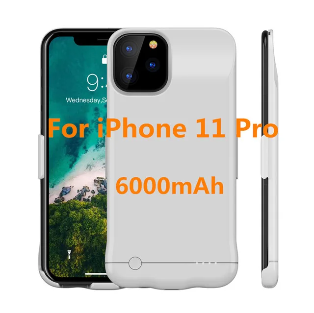 Хит, для iPhone 11 Pro Max, портативный чехол s, чехол для iPhone 11 Pro, внешний аккумулятор, для телефона, быстрое зарядное устройство, чехол - Цвет: White For 11 Pro