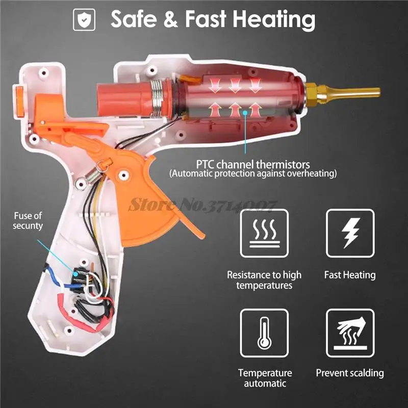 5 Bearing Soft Glue Gun Structure Glue Gun Transparent Tube Silicone Gun  For Bagged Cylinder Mounted Adhesive - AliExpress