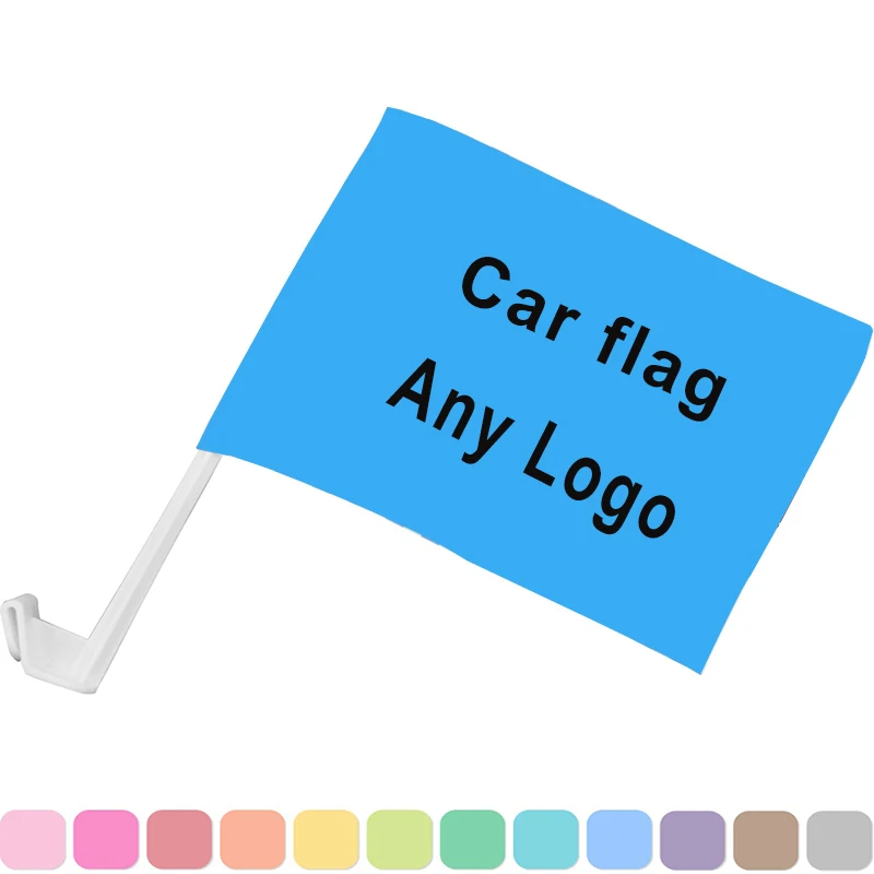 

Custom printing car flag 100D polyester car flags for decoration