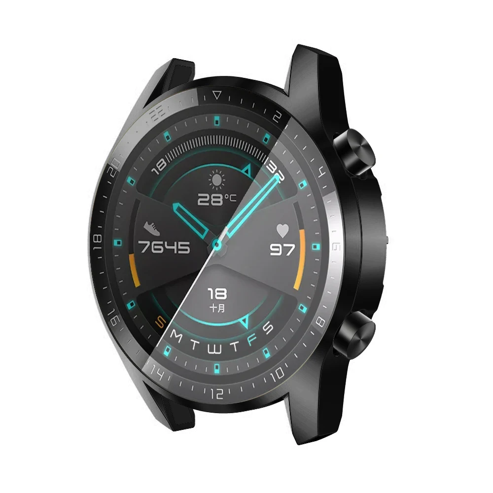 Гальванический ТПУ для huawei Watch GT2 46 мм полный защитный чехол смарт-часы все включено