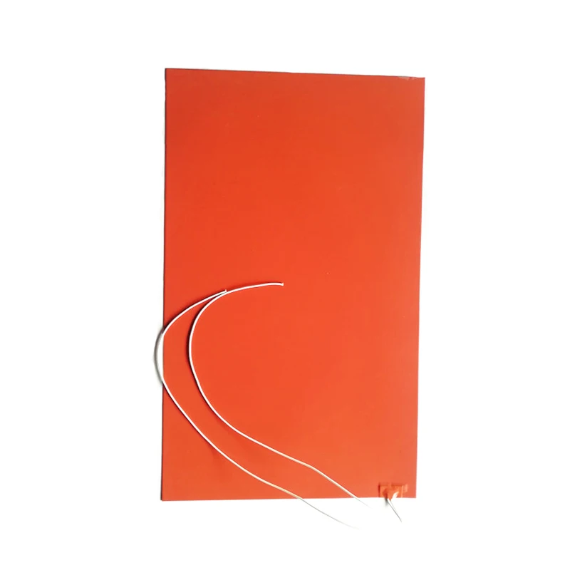 120V 2600W 530*990*1.5mm Silicone Vessel Heater adhesive 1 side 1000mm lead wire
