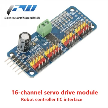 

ROBOT TENSTAR 16 channel 12 bit PWM / Servo Driver-I2C interface module PCA9685 Raspberry pi shield module servo shield