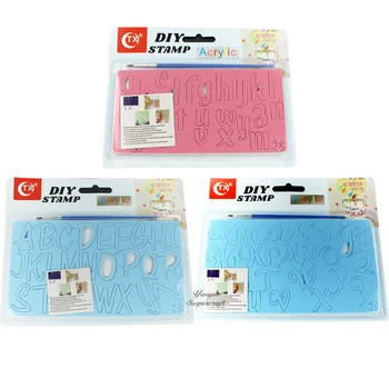 

Acrylic Capital Letter cake cookie biscuit stamp/seal cake decorating tools cake mold baking tools