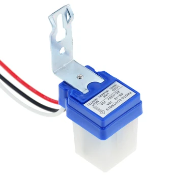 

1PC Automatic ON-OFF Photocell Street Lamp Light Switch Controller DC 12V AC 220V 50-60Hz 10A Photo Control Switch Sensor Switch