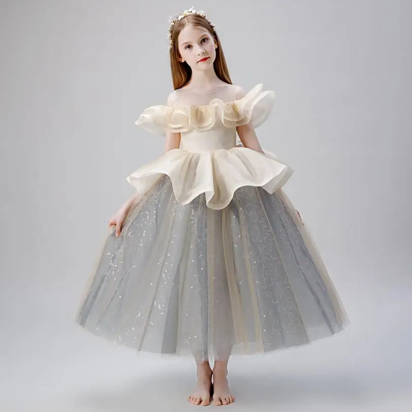 

Chilldren Ball Gown First Holy Communion Dress Girls Pageant Dress Birthday Party Gown Modis Kids Clothes Dress Vestidos Y2003