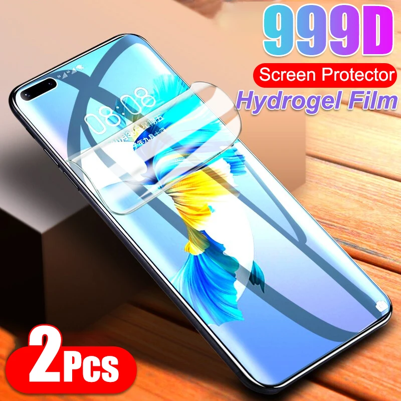 2 шт. гидрогель пленка для Huawei мате 40 Rs 30 20 P30 Pro PLus P40 Lite E P20 P10/10 защита экрана Mate 5G не