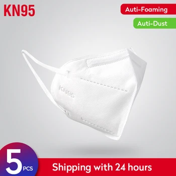 

5Pcs/Lot 4 Layers Face Mouth Mask Special for Breathable Anti Virus Face Mouth Mask for Men and Women