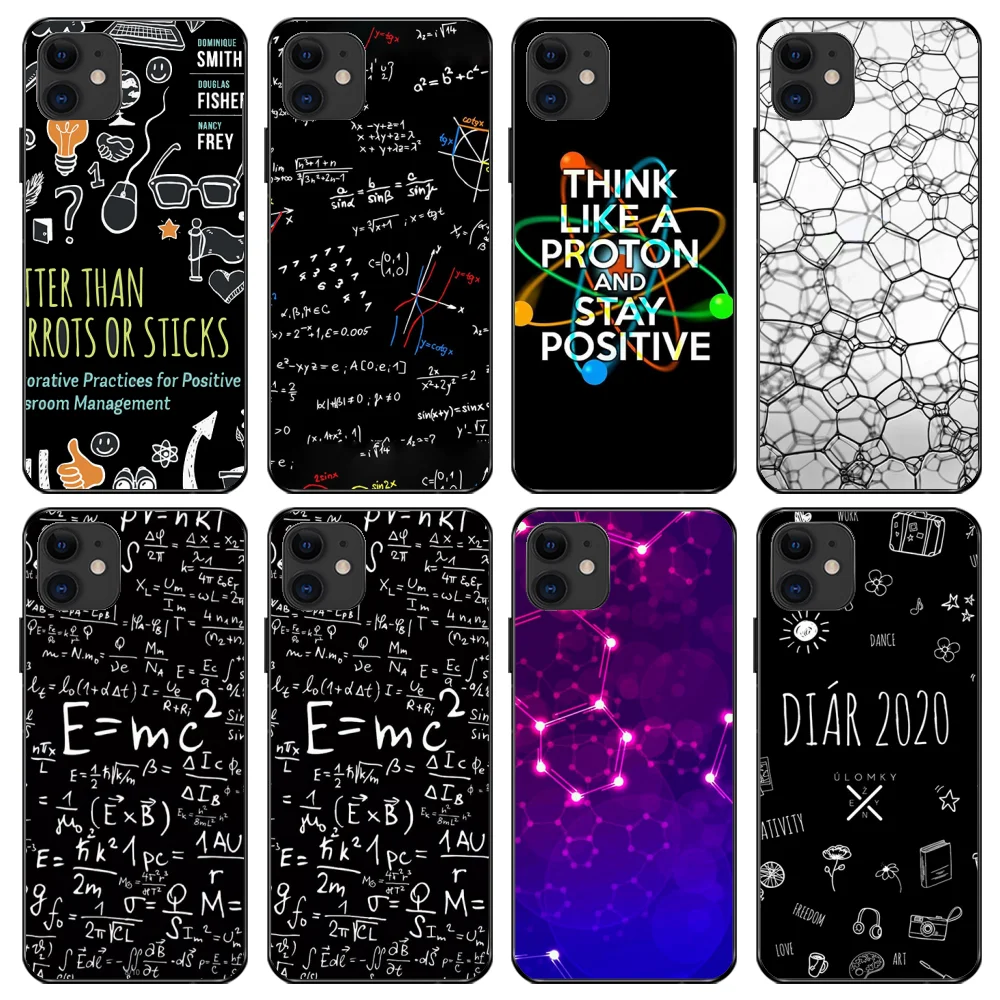 

NBDRUICAI Symbol Math Science Physics Formulas Phone Case for iPhone 11 pro XS MAX 8 7 6 6S Plus X 5S SE XR case