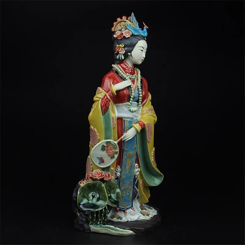 Китайская статуя Jinling Twelve Jia Yuanchun, статуэтка античности, статуэтка, Классическая скульптура для леди, керамические изделия, домашний декор R3294
