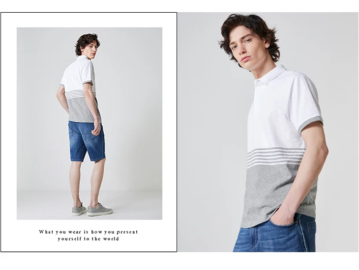 Избранные хлопковые обычной посадки с коротким рукавом отложной воротник Poloshirt S | 419206558