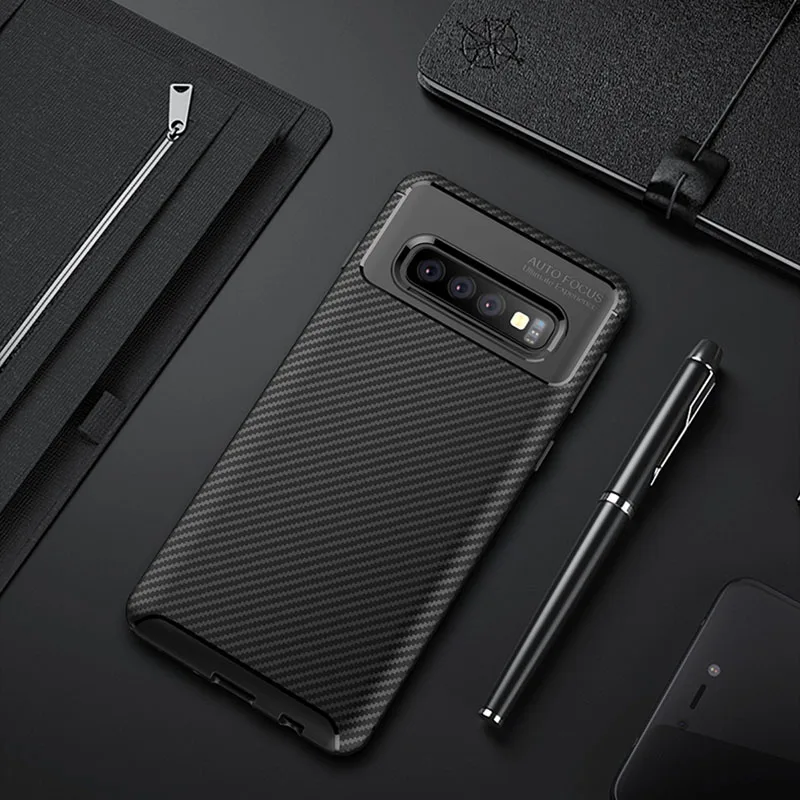Черный Чехол для телефона для samsung s10 плюс s10e s9 note 9 10 задняя крышка на galaxy s 9 10 не s10plus s9plus note9 note10 9s 10s not9 not10 - Цвет: Черный