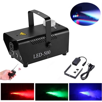 

Wireless Remote Control 500W Fog Smoke Machine /Stage Effect Disco DJ Party LED Fog Mcahine/Fogger Ejector With RGB LED Lights