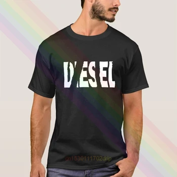 

Diesel White Logo Black T-Shirt 2020 Newest Summer Men's Short Sleeve Popular Novel Tees Shirt Tops Unisex