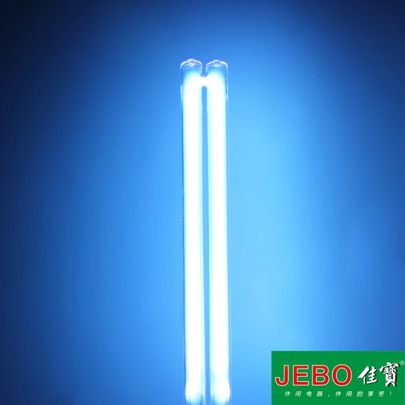 JEBO Sterilizer UV Light Bulb Wick Water Filter Replacement Light Tube 2-pin G23 Base Linear Twin Tube Germicidal Ultraviolet