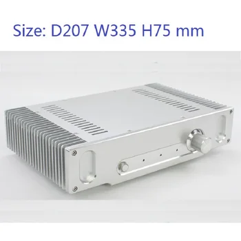 

Size: D207 W335 H75mm DAC Amplifier Case Aluminum Chassis Power Supply DIY Case WA55