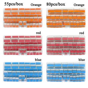 

Wire Connector Set Box Universal Compact Terminal Block Lighting Wire Connector 0.2 - 4 Mm2 AWG 24-12 Cu CAGE Clamp Connection