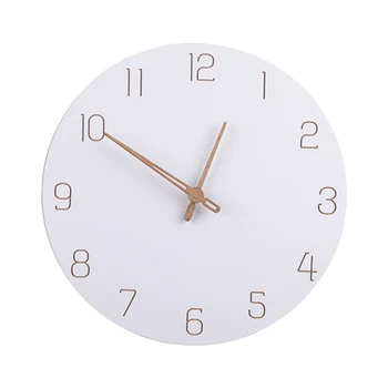 

Wall Clock Simple Quartz Silent Gift Modern Decoration Fashion Round Home Nordic Style Living Room Battery Operated Timer