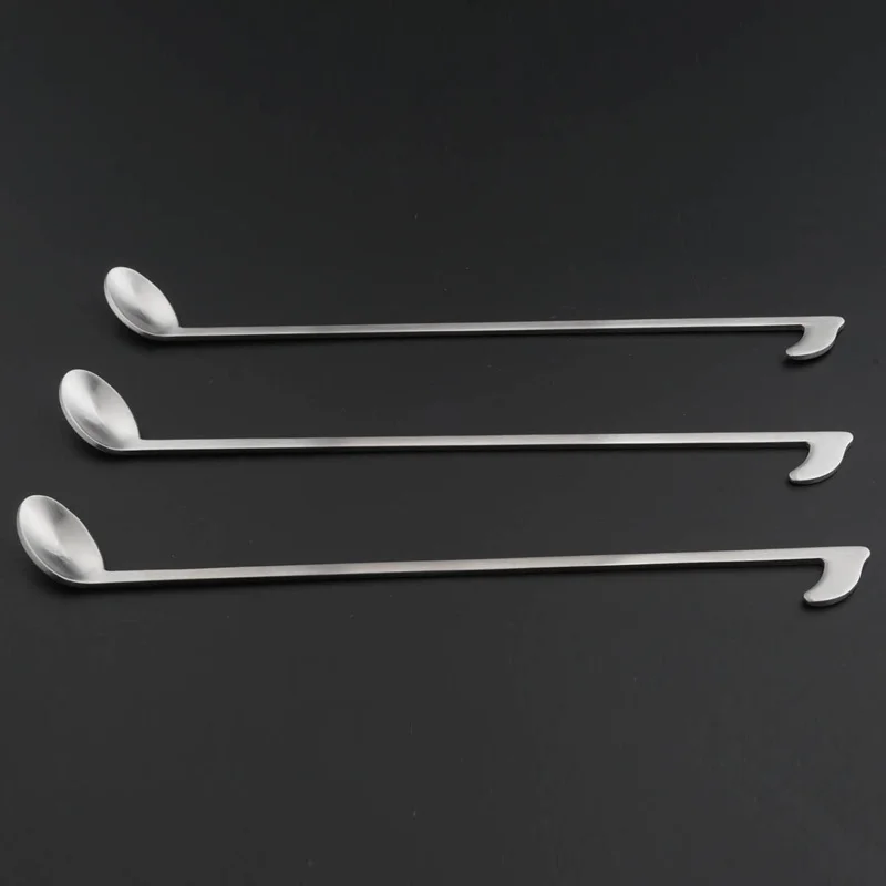 Musical Note Stainless Steel Coffee Spoon Ladle Dessert Honey Long Handle Tea Spoons Kitchen Tools SNO88