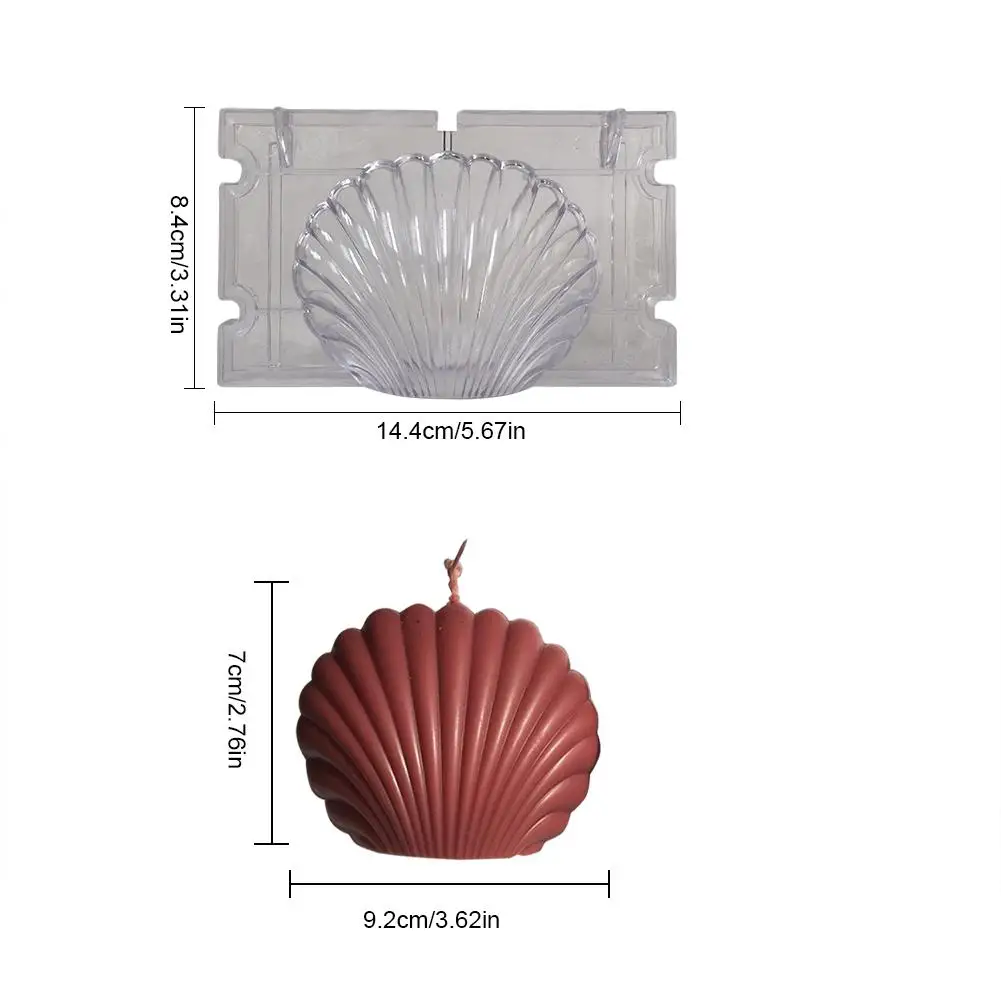 DIY Seashell Свеча в форме ракушки форма прочный пластиковый гребешок форма для мыла или выпечки инструменты для украшения kaarsen mal 30E