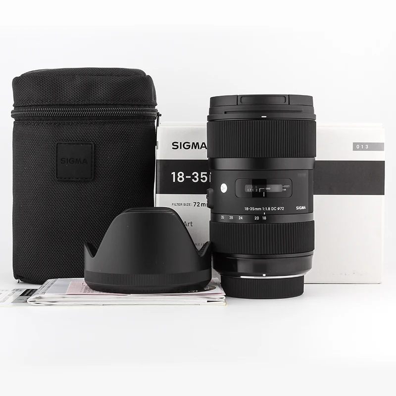 Sigma 18-35 мм F1.8 Art DC линза HSM для Canon Nikon D5200 D5300 D5500 D5600 D90 D7000 D7100 D7200 D7500 D300 D5000 D810 |