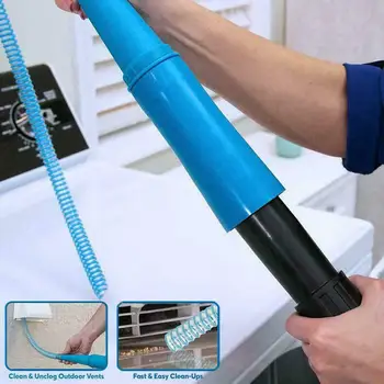 

1pcs Washing Machine Cleaner Vacuum Cleaner Pipe Extension Cleaner Vacuum Ventilation For Washer Dryer Head Accessories H2Y4
