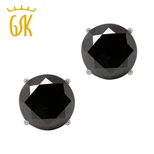 GemStoneKing новинка Роскошные ювелирные изделия 925 пробы серебро 0,17 карат круглый черный бриллиант свадебные серьги гвоздики для женщин GemStoneKing новинка Роскошные ювелирные изделия 925 пробы серебро 0,17 карат круглый черный бриллиант свадебные серьги гвоздики для женщин