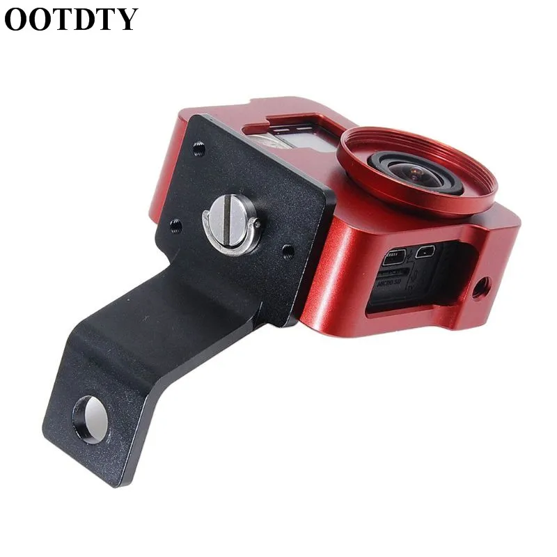 OOTDTY Aluminum Motorcycle Rearview Mirror Bracket Mount for Gopro Hero/SJCAM Camera
