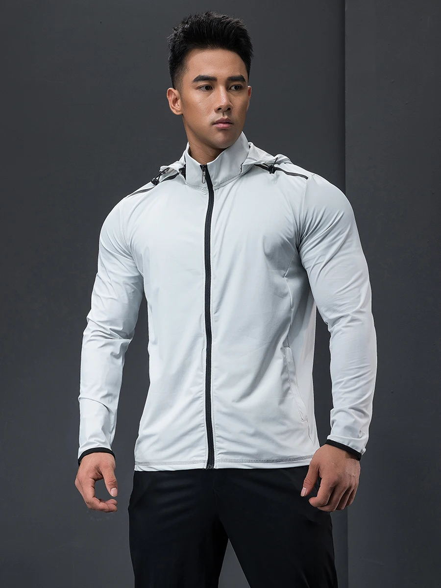 Men Hot Sweat Jacket Running Jacket 