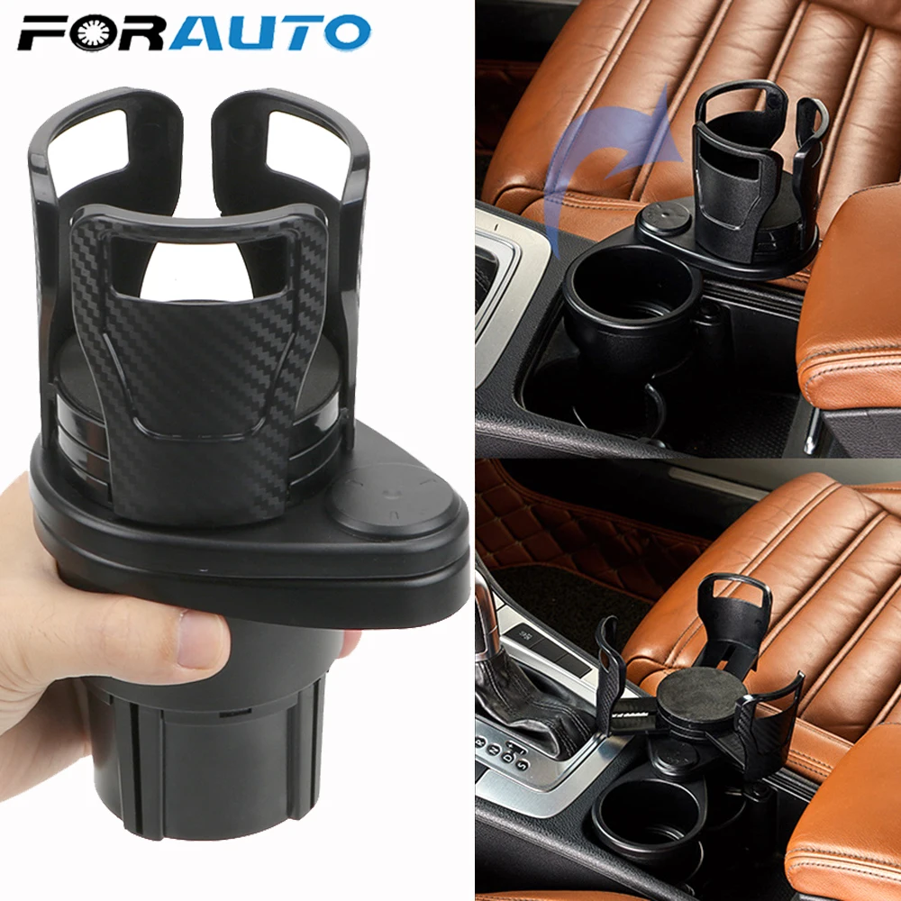 Forauto Foldable Car Cup Holder Drinking Bottle Holder Cup Stand