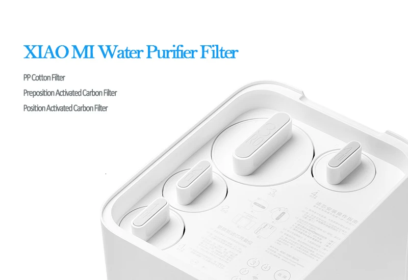 Original Xiao Mi Water Purifier Filter Replacement PP Cotton Activated Carbon Drinking Water Filter 