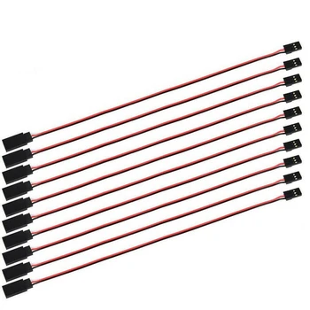 

10Pcs 150mm Servo Extension Lead Wire JR Cable 3Pin Male to Female for RC Car