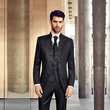 Стиль Мужские костюмы костюм жениха смокинги для жениха блестящие цвета шампанского для шафера костюм(куртка+ брюки+ галстук-бабочка