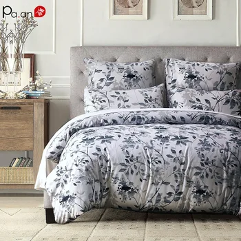 

Pa.an Sanding Print 3pcs Comforter Bedding Sets Incl. Duvet Cover and Pillowcase King Queen Twin Size Ins Style Bedroom Decor