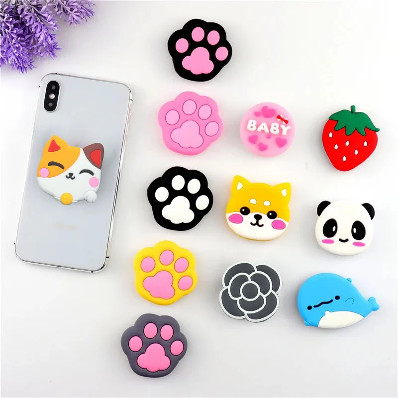 New Cartoon Cute Cat Stand Phone Holder Mobile Socket Accessories Expanding Girp | Мобильные телефоны и аксессуары
