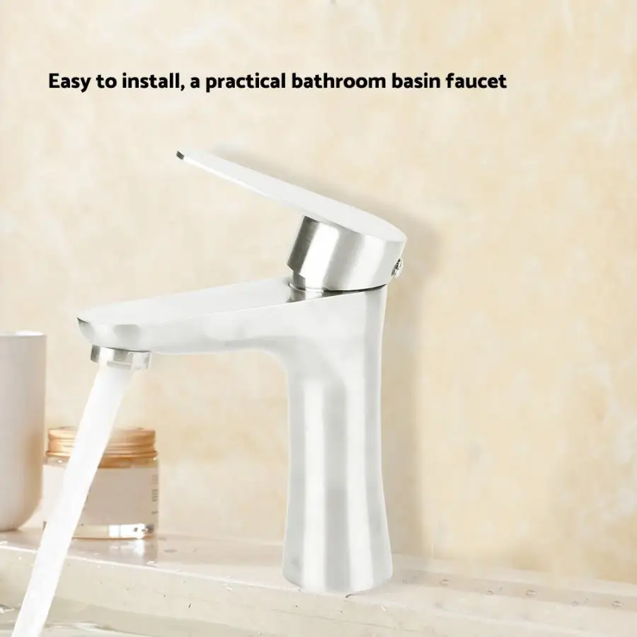 For Home Use Faucet Stainless Steel Hot Cold Water Bathroom Basin Faucet Water Tap