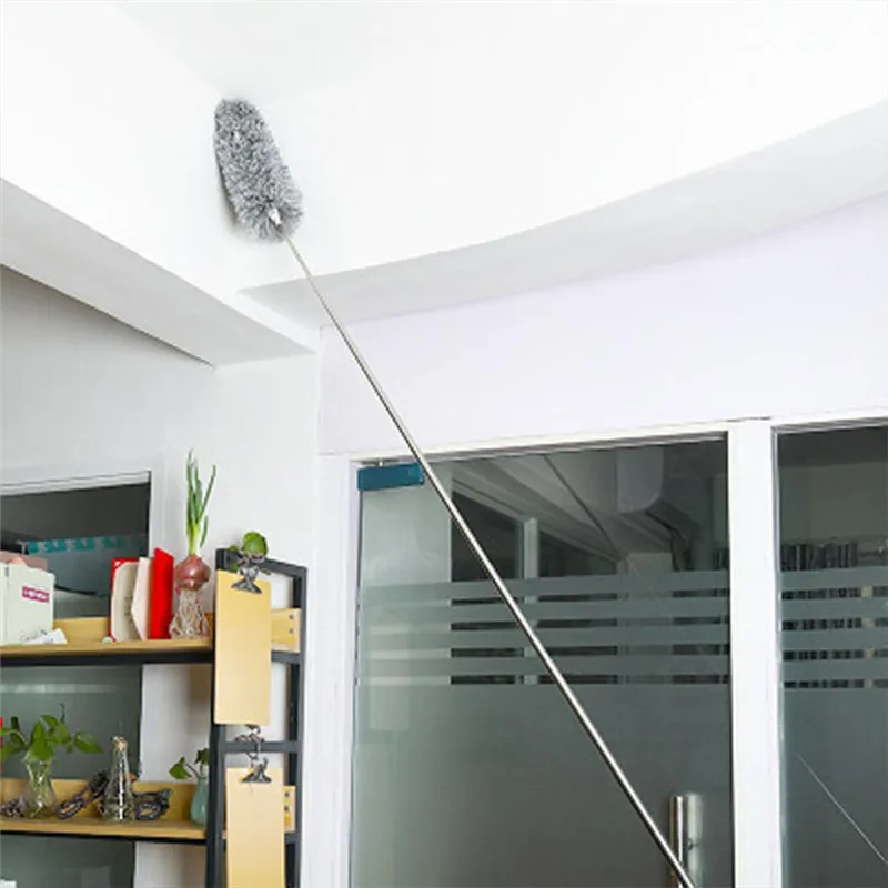 

2.5M Retractable Ceiling Duster Flexible Soft Telescopic Dust Remover Microfiber Dust Removal Brush Home Household Cleaning Tool